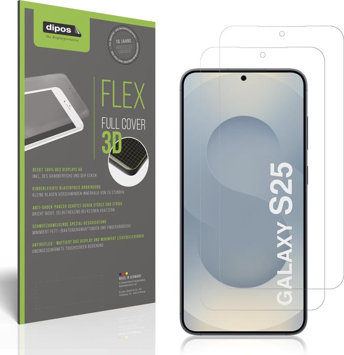 Immagine prodotto Dipos Full-Cover Pellicola Protettiva opaco (1 Pezzo/i, Samsung Galaxy S25)