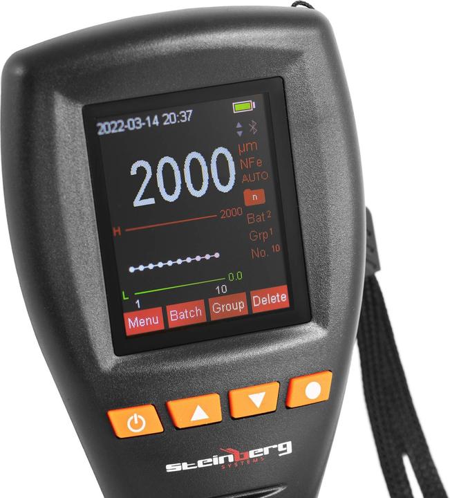 Produktbild Steinberg Schichtdickenmessgerät Lacktester Lackmesser Lackprüfer 0-2000 μm - ±3 % + 1 μm