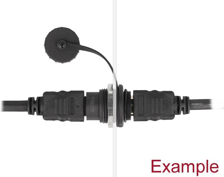 Produktbild Delock HDMI-A Einbaubuchse mit Staubschutzkappe (0.02 m, HDMI)