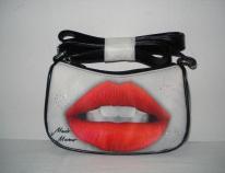 Kögler Lippen Mini-Handtasche, Mario Moreno, 19,5x6x12cm
