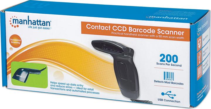 Produktbild Manhattan Contact CCD Barcode Scanner (1D-Barcodes)