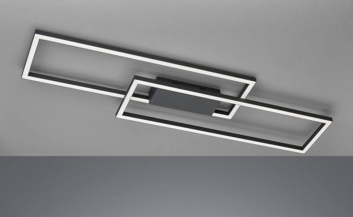 Actual product image Fischer & Honsel Honsel Seth LED ceiling light 27.3W Tunable white controllable dimmable sand black + remote control