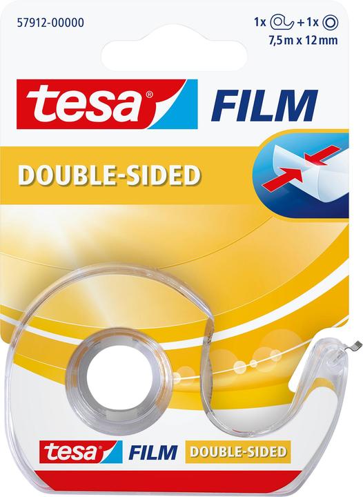 tesa Distributeur de Sellotape et 1 rouleau double face (12 mm)