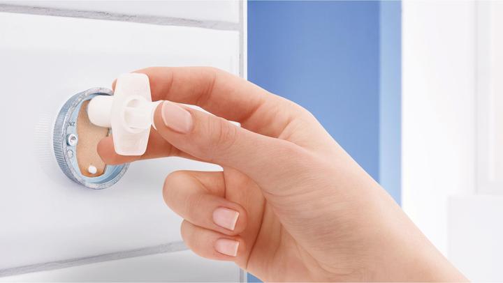 Immagine prodotto tesa Portasciugamani da bagno HUKK con due bracci con soluzione adesiva senza forare