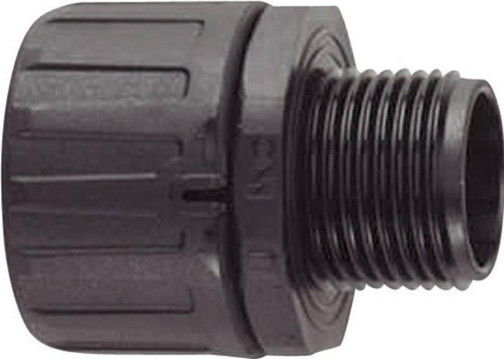 Actual product image HellermannTyton Connection fitting nominal width=42 black straight (60 mm, 2 pcs.)