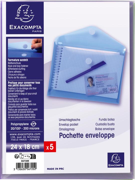 Image du produit Exacompta Pochette à prospectus (A5, 5 x)
