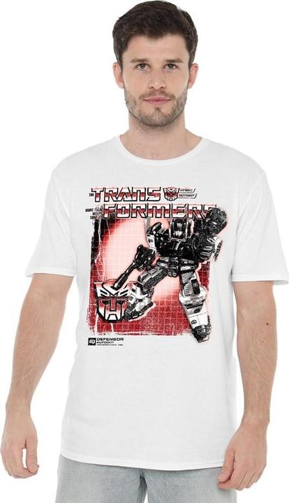 Actual product image Transformers Mens Defensor Box 40th T-Shirt (L)