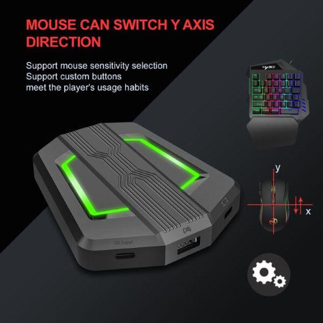 Produktbild MU Classic KVN Tastatur und Maus Converter (Xbox One X, Xbox One S, Switch, PS4, PS3, Xbox 360)