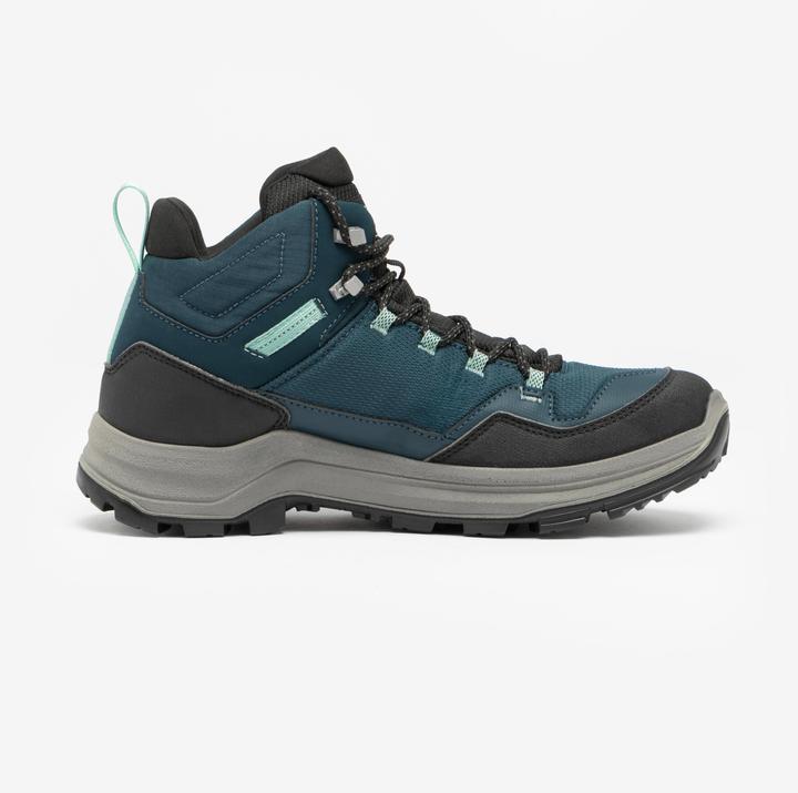 Actual product image Quechua Women’s Waterproof Mountain Hiking Boots - MH100 Mid - Green (38)