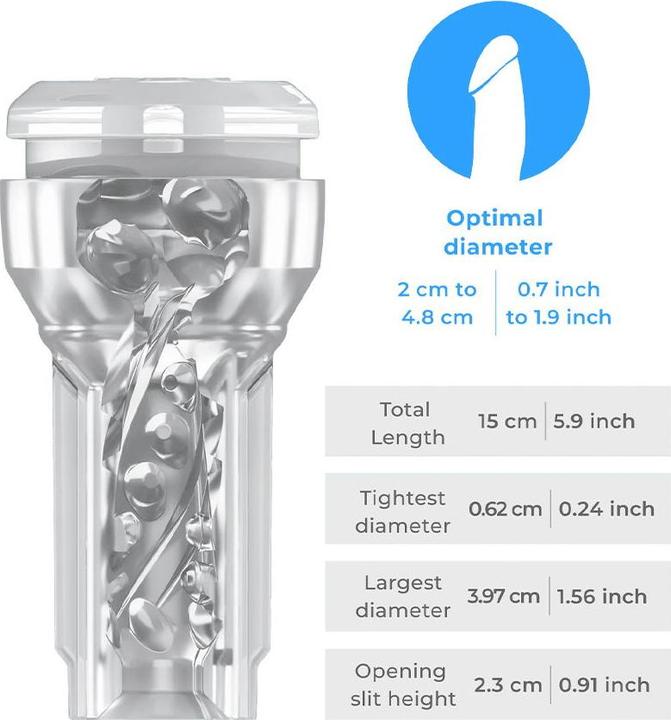 Productafbeelding Kiiroo Feel Pocket Stroker Crystal + PowerBlow Combo