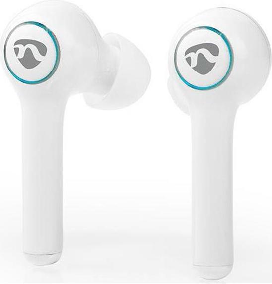 Actual product image Nedis Talk/Music 6h, 18h with charging cradle HPBT5055BK, white (6 h, Wireless)