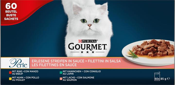 Immagine prodotto Gourmet Strisce squisite di perle (Adulto, Senior, 60 pz., 5100 g)
