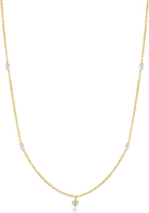 Produktbild Ania Haie 14kt Gold Pearl and White Sapphire Halskette (585er Gelbgold, 40 - 45 cm)