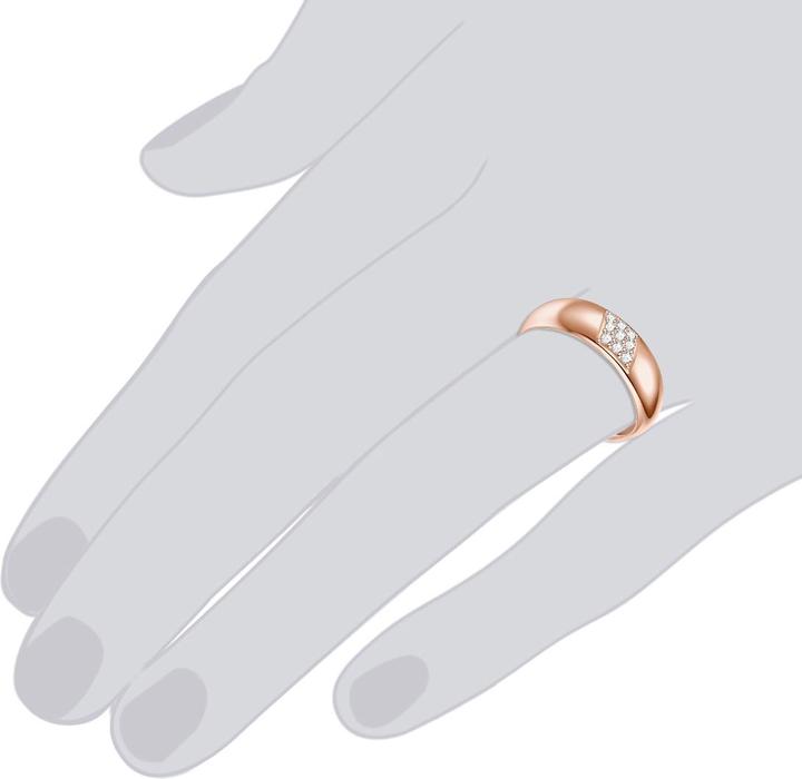 Produktbild Rafaela Donata Damen Sterling Silber Zirkonia roségold - 11406 (56, 925 Silber)