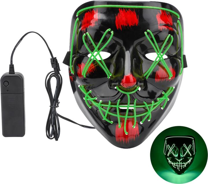 Produktbild Out of the blue LED Horror Maske Green