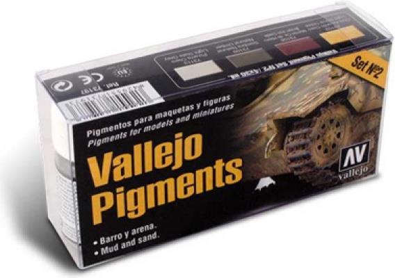 Actual product image Vallejo Mud and Sand Pigment Set Color Pigments