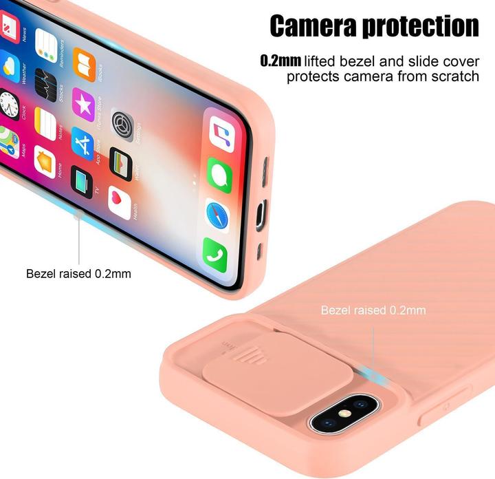 Immagine prodotto Cadorabo Cover in TPU con protezione della fotocamera (Apple iPhone X)
