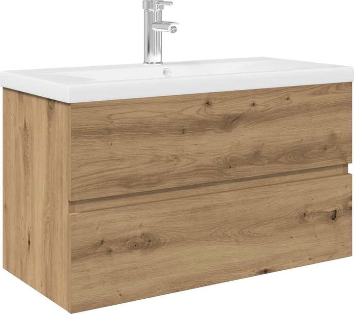Actual product image VidaXL Vanity unit with built-in basin and tap Bathroom washbasin