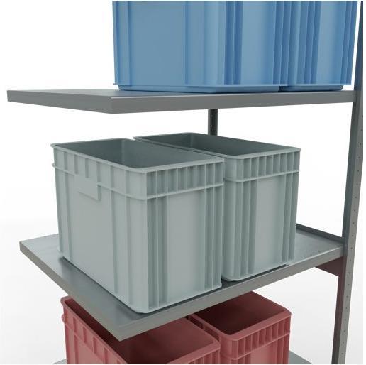 Stecksystem Anbauregal MULTIplus250 mit Längenriegel