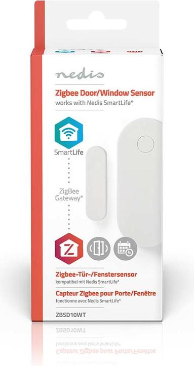 Produktbild Nedis SmartLife - Zigbee Smart-Tür/Fenster-Sensor - Zigbee-Gateway - Batteriebetrieben - Integ