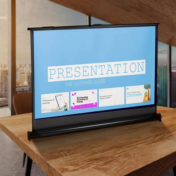 Actual product image Maclean portable projection screen compact desktop 45 4:3 MC-961 (45", 4:3)