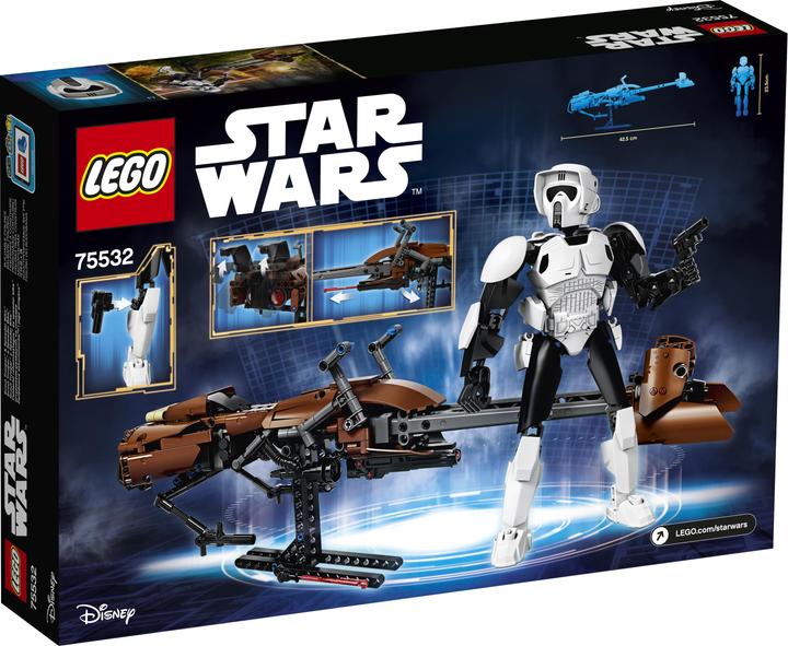 Actual product image LEGO Star Wars Scout Trooper Speeder Bike (75532, LEGO Star Wars)