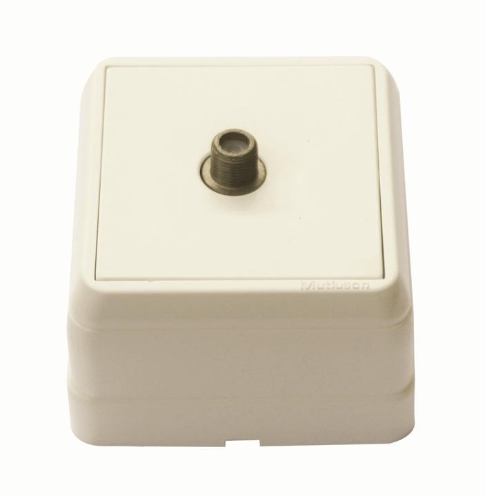 Produktbild Mutlusan Bron Sat TV Enddose Stichdose F-Antennendose Aufputz Weiss