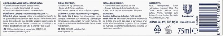 Nährwerte und Zutaten Signal INTEGRAL 8 Complete (75 ml)