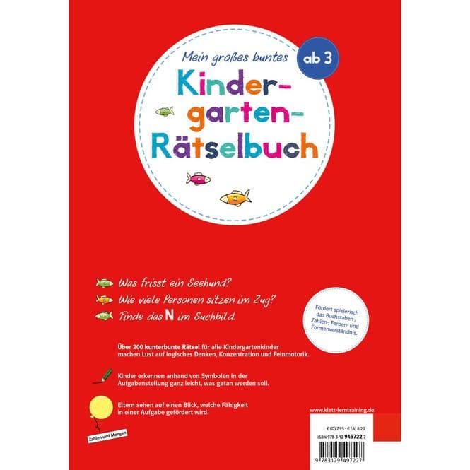 Produktbild Mein grosses buntes Kindergarten-Rätselbuch (Deutsch, Klett Lerntraining, 2023)
