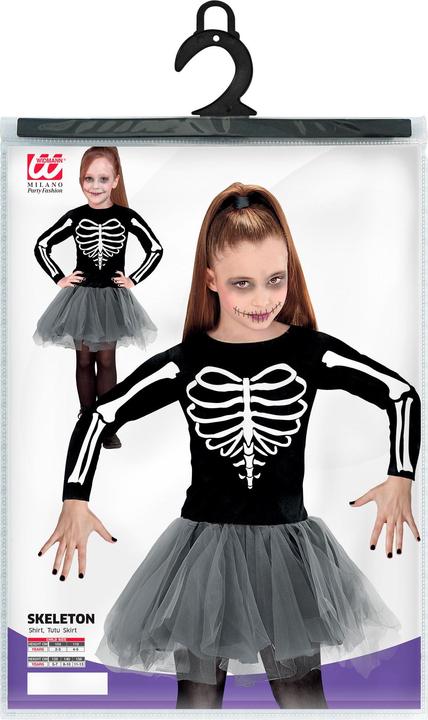 Image du produit Widmann SKELETON TÄNZERIN (Kleid mit Tutu), 116 cm / 4-5 Years (4, 5)