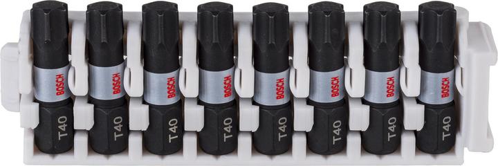 Image du produit Bosch Zubehör Pack d'embouts de vissage Torx 40 Impact Control. 8 pièces.25 mm (Six pans creux TX M40)
