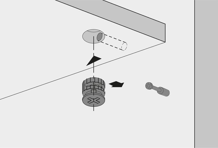 Image du produit Hettich RASTEX 15/19 zamak nickelé (Raccord de connexion, 1 pcs)