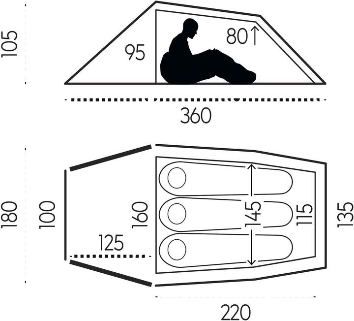 Image du produit Fjällräven Abisko Lite 3 (Tente tunnel, 2.22 kg, 3 personnes)