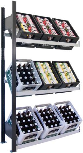 Produktbild Schulte Lagertechnik Getränkekisten-Anbauregal