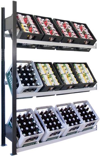 Actual product image Schulte Lagertechnik Beverage crate extension rack