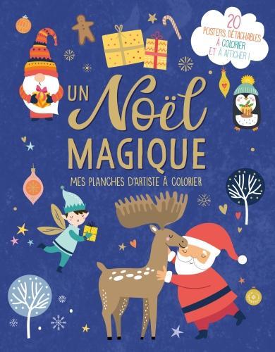 Actual product image 123 Soleil Un Noël magique : mes planches d'artiste à colorier (French, Collectif, 2023)