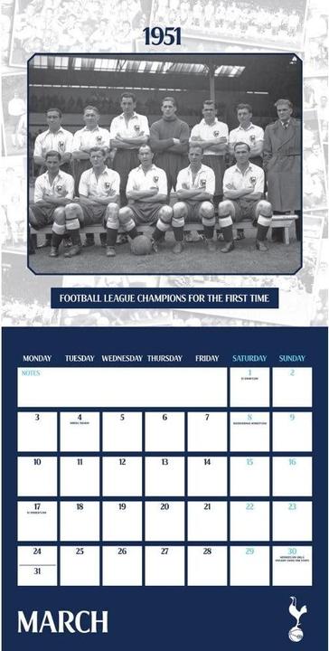 Produktbild Tottenham Hotspur FC Wandkalender Legends 2025 Quadratisch (30 x 30 cm, Englisch)