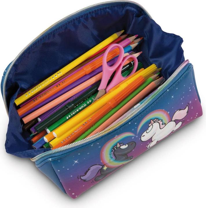 Produktbild NICI Schlampermäppchen Einhörner Star Bringer & Moon Keeper Motiv, 19,0 x 9,0 cm