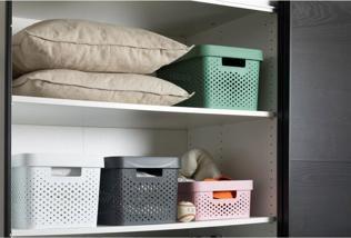 Actual product image Curver Infinity Box with Dots, 17 L Anthracite (17 l)
