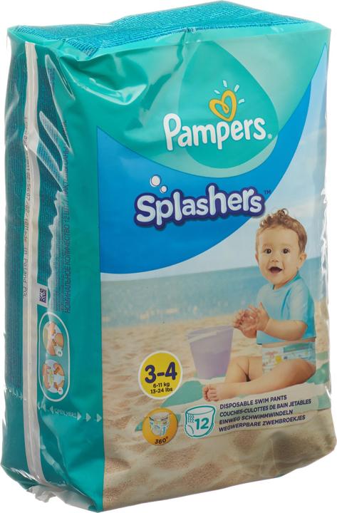 Pampers Splashers (Taille 3, Taille 4, Pack, 12 pièce(s))
