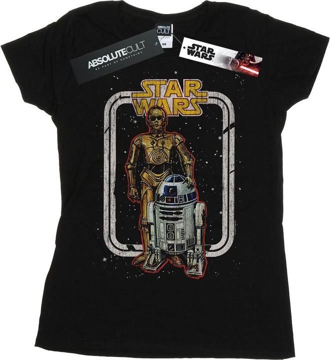 Immagine prodotto Star Wars R2-D2 And C-3PO Vintage Maglietta Donna (XL)
