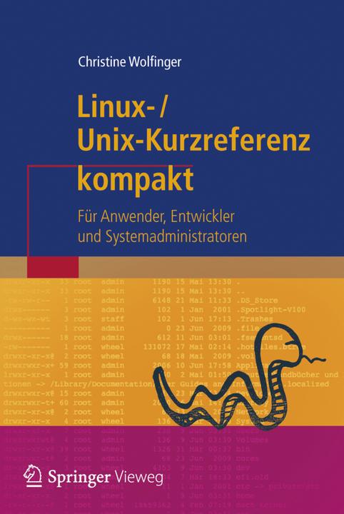 Produktbild Linux-Unix-Kurzreferenz kompakt (Deutsch, Christine Wolfinger, 2013)