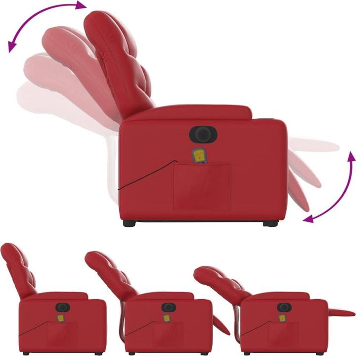 Produktbild VidaXL Massagesessel mit Aufstehhilfe Elektrisch Kunstleder