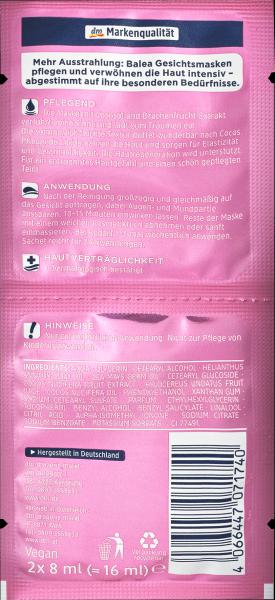 Actual product image dm Balea Coconut & Pitaya Mask