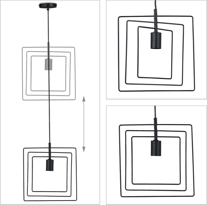 Immagine prodotto Relaxdays Lampadario a-sospensione (E27)