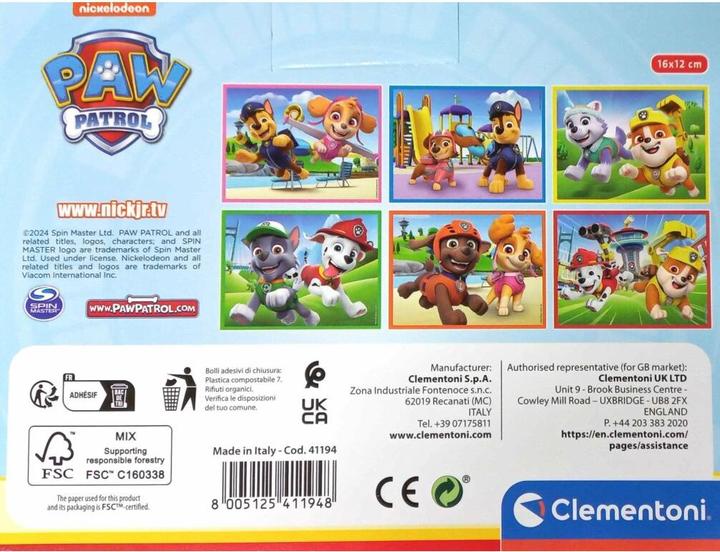 Immagine prodotto Clementoni Puzzle di Paw Patrol 12 cubi (12 pezzi)