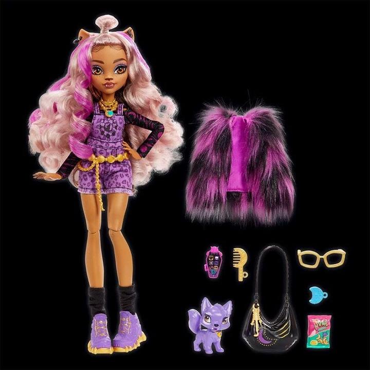 Image du produit Monster High Clawdeen Wolf Doll With Pet And Accessories (Poupée loup Clawdeen avec animaux et accessoires)