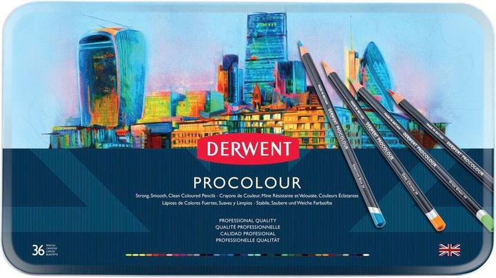 Actual product image Derwent Procolour pencils, 72 pewter (Multicoloured, 72 x)