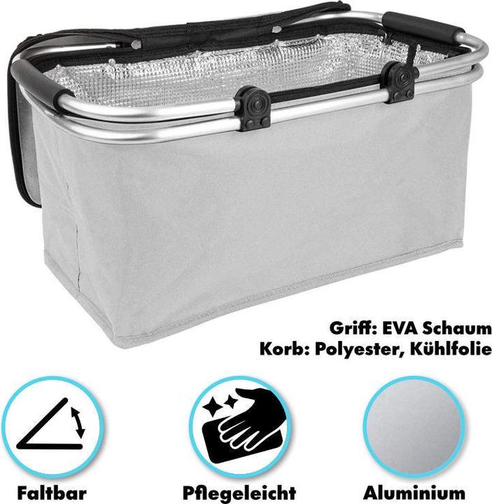 Actual product image Hermex Shopping Basket Carry Basket Cooler Bag Picnic Basket (25 l)