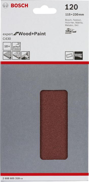 Produktbild Bosch Professional Zubehör Schleifblatt C430 (120)